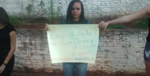 Os alunos do Colégio Estadual do Campo Teotônio Vilella, no Portão do Ocoy, distrito de Missal, se somam a outros de mais de duzentos colégios paranaenses no movimento "Ocupa" 