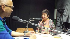 Amarante nos estúdios da USP FM. (Foto: João Carlos Megale)